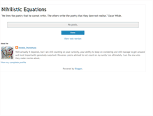 Tablet Screenshot of nihilistequations.blogspot.com