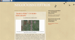 Desktop Screenshot of negociosnuestros.blogspot.com