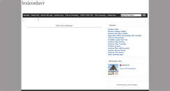 Desktop Screenshot of lexiconluvr.blogspot.com