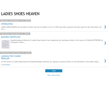 Tablet Screenshot of ladiesshoesheaven.blogspot.com