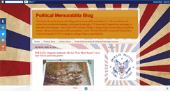 Desktop Screenshot of politicalmemorabilia.blogspot.com