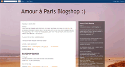 Desktop Screenshot of amour-a-paris.blogspot.com