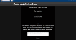 Desktop Screenshot of fb-coins-free.blogspot.com