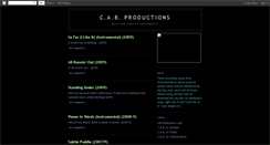 Desktop Screenshot of cabproductions.blogspot.com