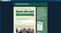 Desktop Screenshot of educacionenmalaga.blogspot.com