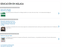 Tablet Screenshot of educacionenmalaga.blogspot.com