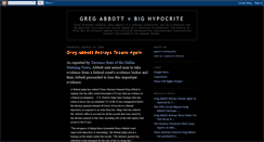 Desktop Screenshot of greg-abbott-is-a-hypocrite.blogspot.com