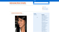 Desktop Screenshot of indonesian-actor-actris.blogspot.com