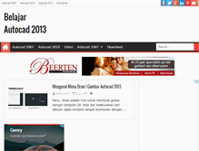 Tablet Screenshot of belajar-autocad-2013.blogspot.com