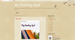 Desktop Screenshot of myreadingspot.blogspot.com