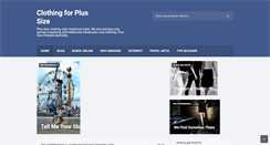 Desktop Screenshot of clothingforplussize.blogspot.com