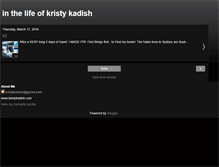 Tablet Screenshot of kristykadish.blogspot.com