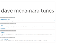 Tablet Screenshot of davemcnamaratunes.blogspot.com