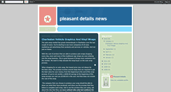 Desktop Screenshot of pleasantdetails.blogspot.com