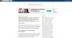 Desktop Screenshot of medizin-welt.blogspot.com