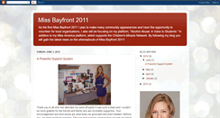 Desktop Screenshot of missbayfront2011.blogspot.com