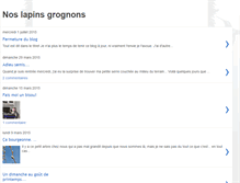 Tablet Screenshot of lapinsgrognons.blogspot.com