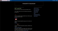 Desktop Screenshot of pokertiburon.blogspot.com