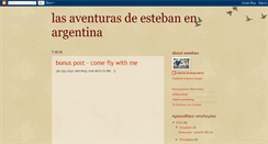 Desktop Screenshot of lasaventurasdeestebanenargentina.blogspot.com