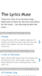 Mobile Screenshot of lyricsmuse.blogspot.com