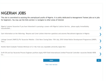 Tablet Screenshot of nigeriancareers.blogspot.com