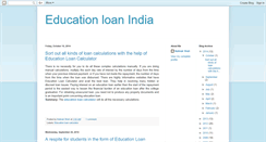 Desktop Screenshot of education-loan.blogspot.com