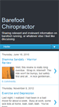 Mobile Screenshot of barefootchiropractor.blogspot.com