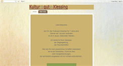 Desktop Screenshot of kulturgut-klessing.blogspot.com