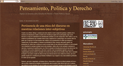 Desktop Screenshot of pensamientoderechoypolitica.blogspot.com