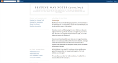 Desktop Screenshot of pennineway2002.blogspot.com