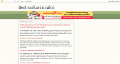 Desktop Screenshot of best-sarkari-naukri.blogspot.com