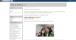 Desktop Screenshot of ninis-world.blogspot.com