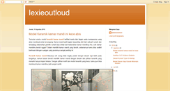 Desktop Screenshot of lexieoutloud.blogspot.com