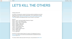 Desktop Screenshot of letskilltheothers.blogspot.com