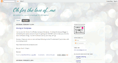 Desktop Screenshot of ohfortheloveofme.blogspot.com