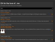 Tablet Screenshot of ohfortheloveofme.blogspot.com