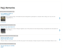 Tablet Screenshot of hajjmemories.blogspot.com