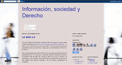 Desktop Screenshot of infosociedadyderecho.blogspot.com