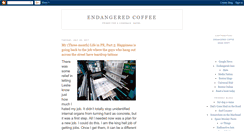 Desktop Screenshot of endangeredcoffee.blogspot.com