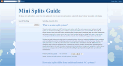 Desktop Screenshot of minisplitsguide.blogspot.com