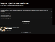 Tablet Screenshot of blogdehiperformancewebcom.blogspot.com