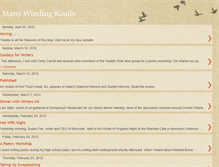 Tablet Screenshot of manywindingroads.blogspot.com