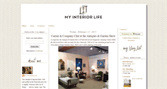 Desktop Screenshot of myinteriorlife.blogspot.com