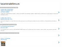 Tablet Screenshot of lacanteradelleraes.blogspot.com