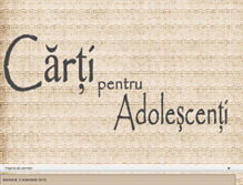 Tablet Screenshot of cartipentruadolescenti.blogspot.com