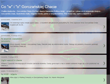 Tablet Screenshot of gorczanskachata.blogspot.com