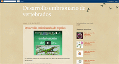 Desktop Screenshot of desarrollo-embrionario.blogspot.com