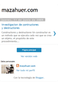Mobile Screenshot of mazahuer.blogspot.com