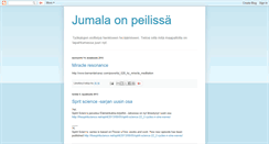 Desktop Screenshot of jumala-on-peilissa.blogspot.com