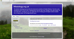 Desktop Screenshot of missiologyorguk.blogspot.com